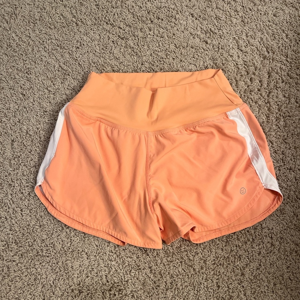 Gilly Hicks Peach and White Athletic Shorts